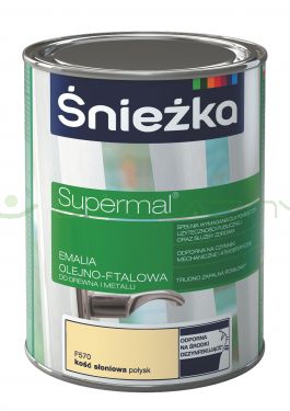 SUPERMAL KOŚĆ SŁONIOWA F570 połysk - 10L - Emalia olejno-ftalowa