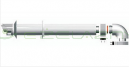 Zestaw koncentryczny ARISTON standard l=1000 mm Q 60/100 z kolanem 3318073