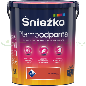 Śnieżka Plamoodporna 5L - P18 ZDECYDOWANA