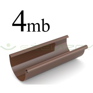 Bryza rynna dachowa PCV 150 4 mb brąz Cellfast