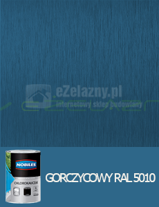 NOBILES chlorokauczuk Niebieski gorczycowy RAL 5010 - 1L 5L 10L