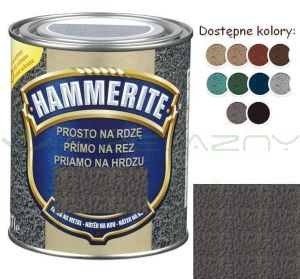 Hammerite szary 0,7 L - młotkowy