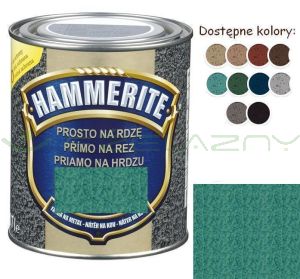 HAMMERITE Zielony - 250ml 0,7L 2,5L - młotkowy