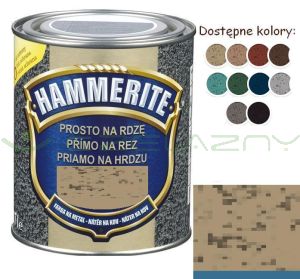 Hammerite złoty 2,5 L - młotkowy