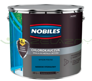 NOBILES chlorokauczuk Niebieski sygnałowy 10L - RAL 5005