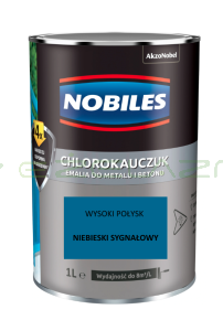 NOBILES chlorokauczuk Niebieski sygnałowy 1L - RAL 5005