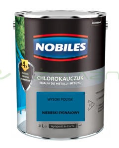 NOBILES chlorokauczuk Niebieski sygnałowy 5L - RAL 5005