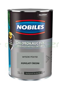 NOBILES chlorokauczuk Popielaty średni 1L