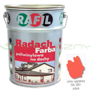 Radach czerwony sygnałowy RAL 3001 połysk - 10L