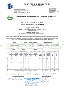 Kocioł SAS VARMO 20 kW - 5 klasa, Ecodesign