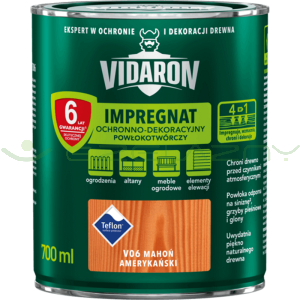 VIDARON Impregnat Powłokotwórczy - V06 Mahoń Amerykański - 0,7L