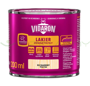 Vidaron lakier zewnętrzny 0,2L bezbarwny połysk