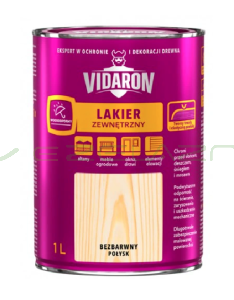 Vidaron lakier zewnętrzny 1L bezbarwny połysk