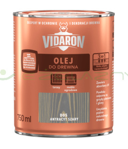 Vidaron Olej do drewna D05 Antracyt Szary 0,75L