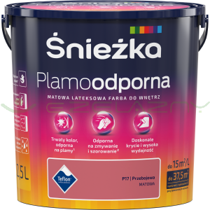 Śnieżka Plamoodporna 2,5L - P17 PRZEBOJOWA