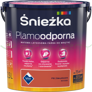 Śnieżka Plamoodporna 2,5L - P18 ZDECYDOWANA