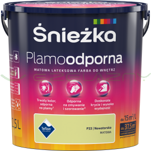 Śnieżka Plamoodporna 2,5L - P33 NOWATORSKA