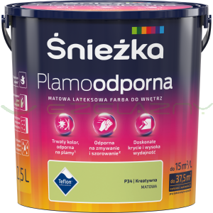 Śnieżka Plamoodporna 2,5L - P34 KREATYWNA