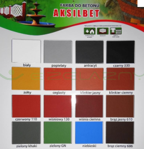 AKSILBET BIAŁY 10L - Farba do betonu
