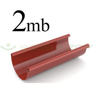 Bryza rynna dachowa PCV 125 2 mb czerwona Cellfast