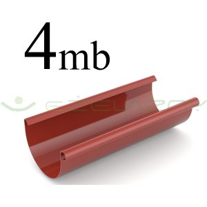 Bryza rynna dachowa PCV 125 4 mb czerwona Cellfast