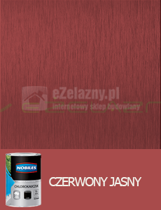 NOBILES chlorokauczuk Czerwony jasny - 1L 5L 10L