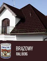 LOWICYN-SX BRĄZOWY - RAL 8016 POŁYSK - 0,8L 5L 10L
