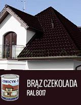 LOWICYN-SX BRĄZOWY CZEKOLADOWY - RAL 8017 POŁYSK - 0,8L 5L 10L