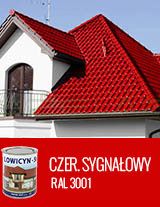 LOWICYN-SX CZERWONY SYGNAŁOWY - RAL 3001 POŁYSK - 0,8L 5L 10L