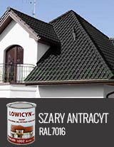 LOWICYN SZARY ANTRACYTOWY - RAL7016 0,8L 5L 10L MAT