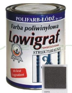 LOWIGRAF STRUKTURALNY CZARNY - 0,8L 5L 10L