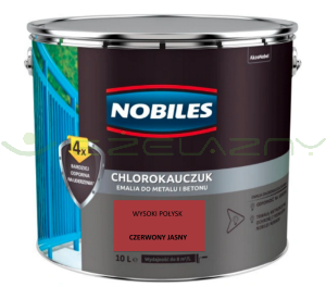 NOBILES chlorokauczuk Czerwony jasny 10L
