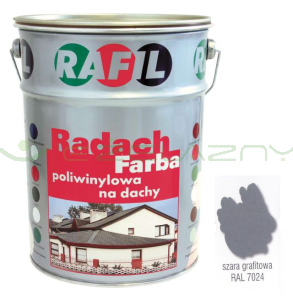 Radach szary grafitowy RAL 7024  - 5L
