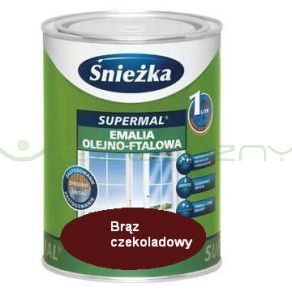 SUPERMAL BRĄZOWY CZEKOLADOWY RAL8017 połysk - 0,2L - Emalia olejno-ftalowa