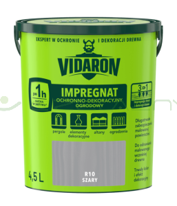 Vidaron impregnat ogrodowy R10 Szary 4,5 L