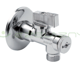 Zawór kulowy kątowy Mini z filtrem 1/2" x 3/8" chrom Arco