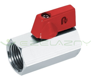 Zawór kulowy Mini 1/2" nakrętno-nakrętny  KFA
