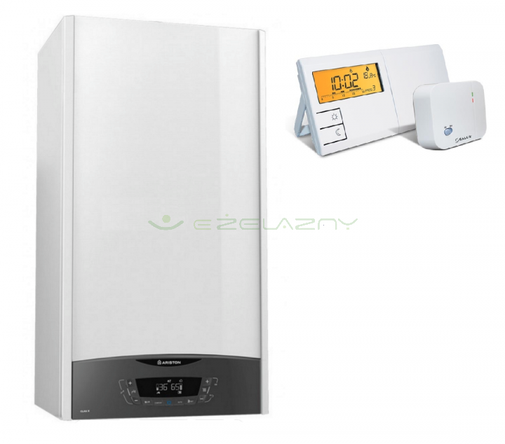 Ariston Clas X 24 CF EU kociol gazowy dwufunkcyjny 3301313 + Salus ...